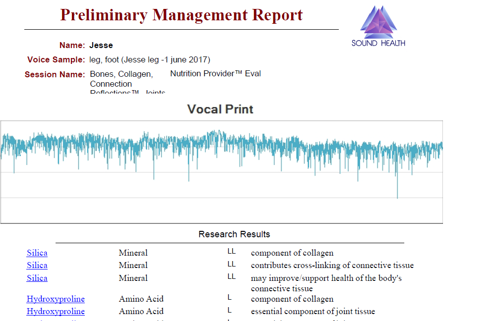 Preliminary Management Report